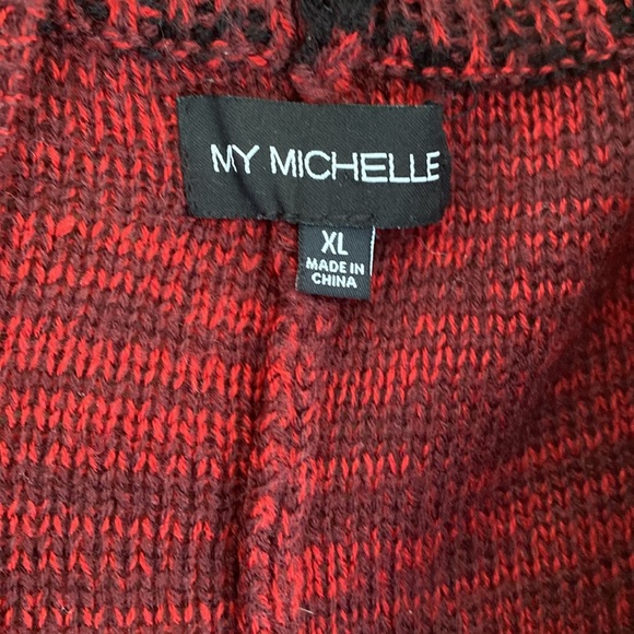 My Michelle, XL, sweater cardigan with Aztec print and fringe - Picture 2 of 7